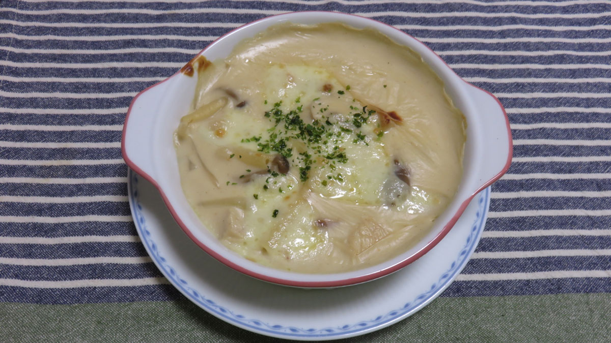 ライスミルクのグラタン